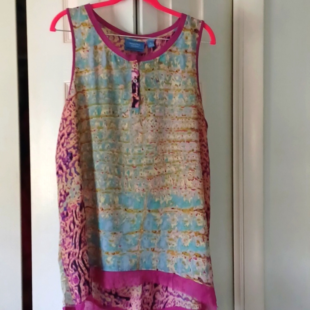 Simply Vera Vera Wang High Low Tunic Tank Top Sz XL